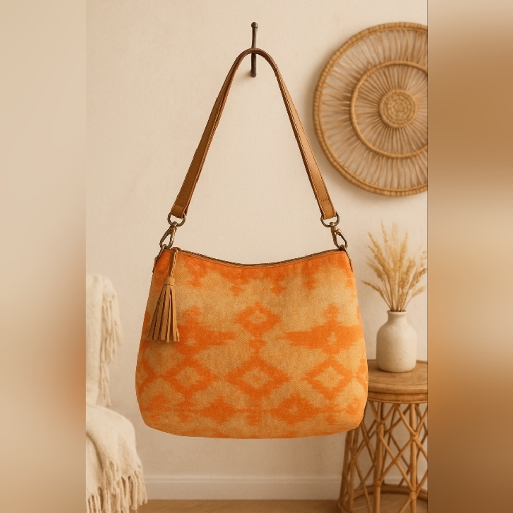 Stella & Dot Boho Ikat Shoulder Bag